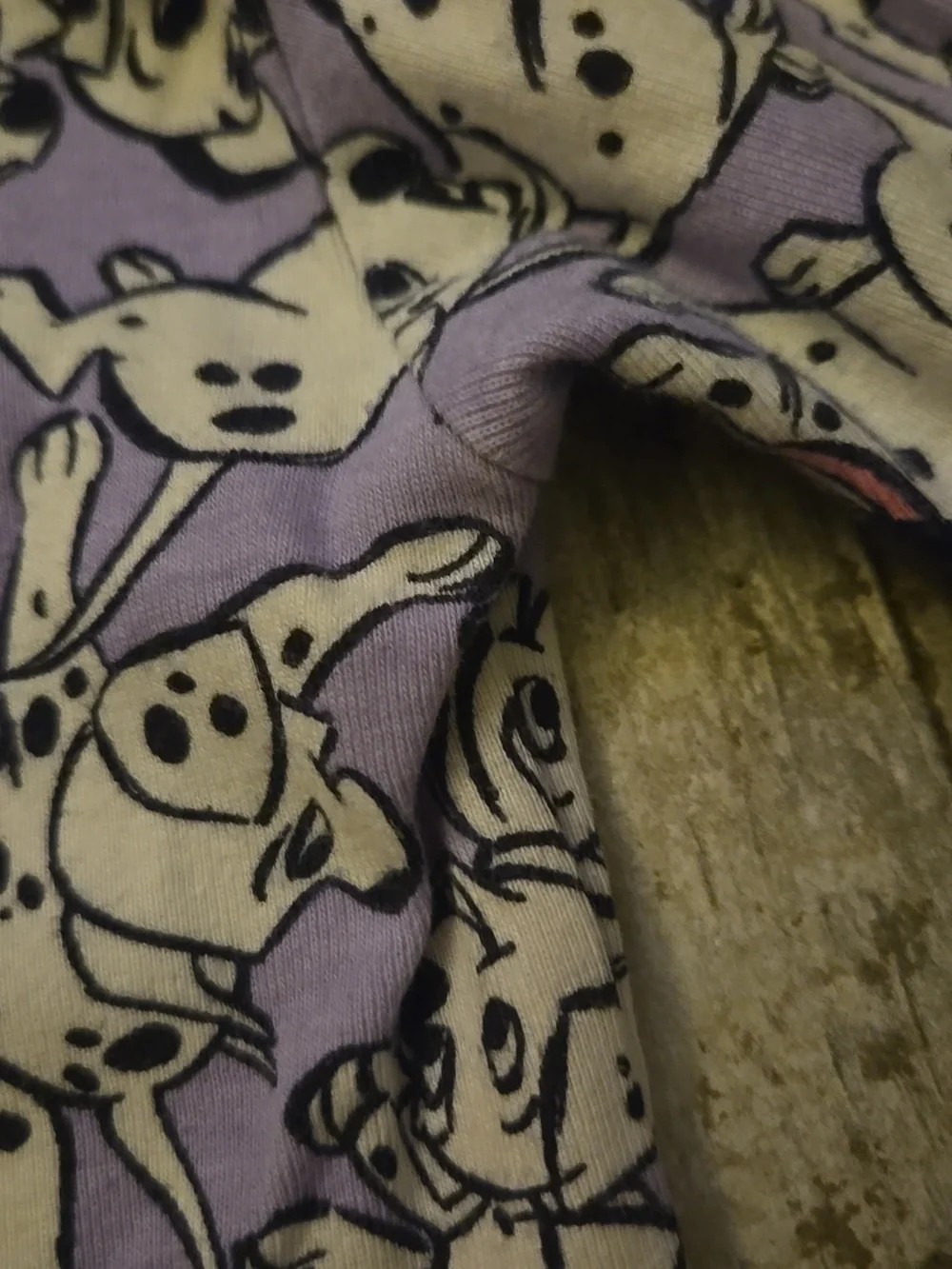 GAP Lavender Dalmatian Print Kids Pajama Top - Picture 3 of 5